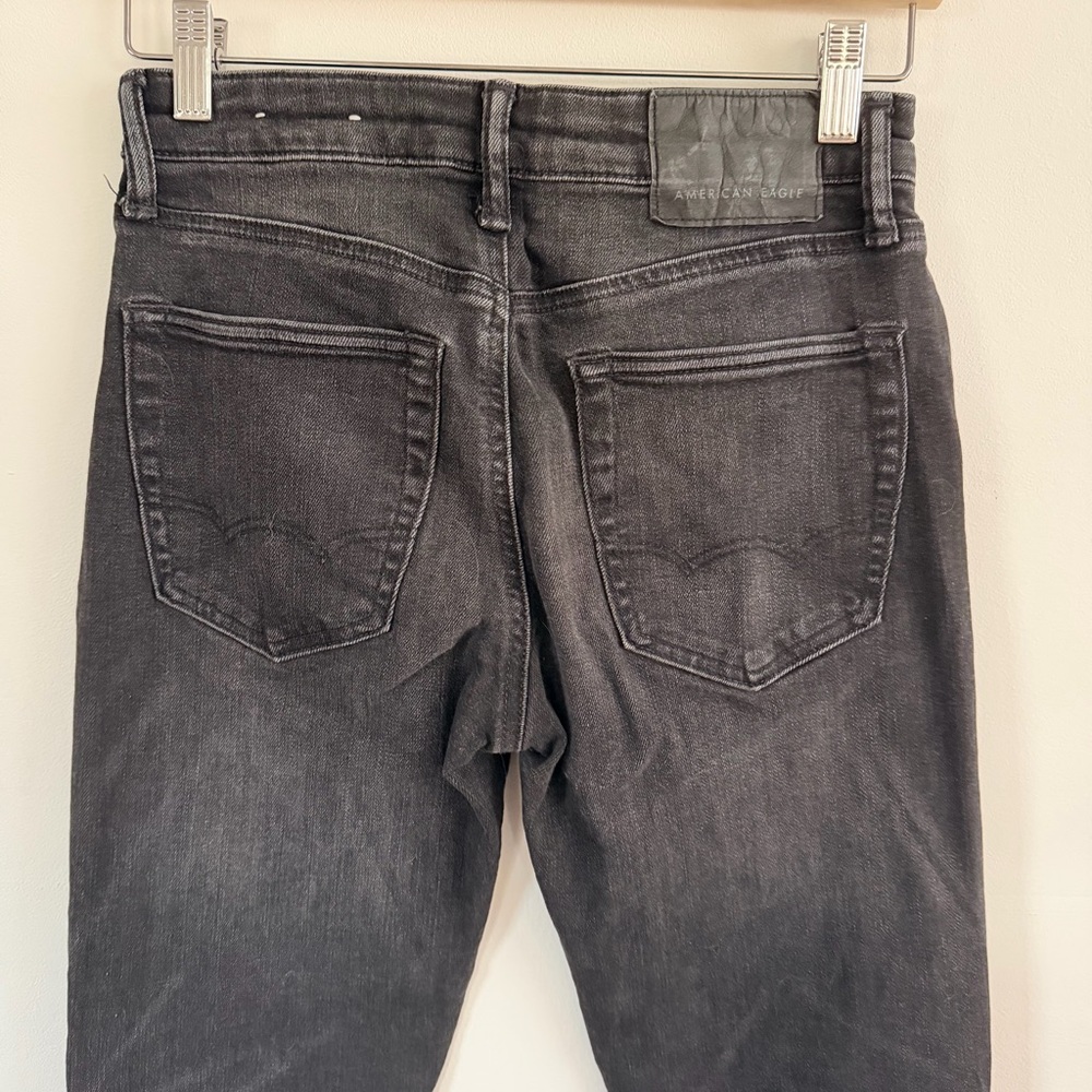 American Eagle Next Level Flex Slim Black Jeans Denim Men's 28x32 - Picture 5 of 11
